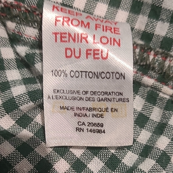 Hatley Red and White Plaid Button Down Shirt Large - Picture 10 of 12